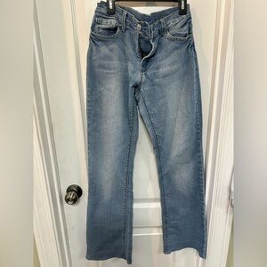 7 For All Mankind Women's Straight Leg Jeans - Light Blue Wash